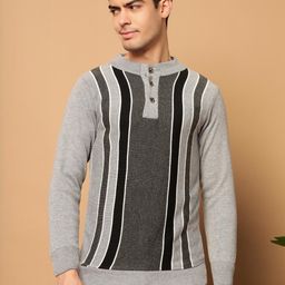BUDAPEST Striped Woollen Pullover-image-23