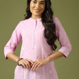 Anouk Women Cotton Dobby Kurta-image-43