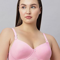 Eden Pack Of 2 Full Coverage Self Design Heavily Padded Seamless Maternity Bra-picture-4