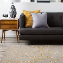 Surya Living Grey Traditional Anti-Skid Woollen Carpet-picture-9