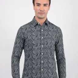 Numero Uno Men Slim Fit Opaque Printed Casual Shirt-image-60