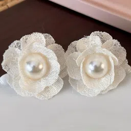 Anouk Gold-Plated Pearls Beaded Floral Shaped Korean Studs-12