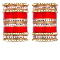 Fashionzara Set Of 2 Stone Studded Bangle-image-93