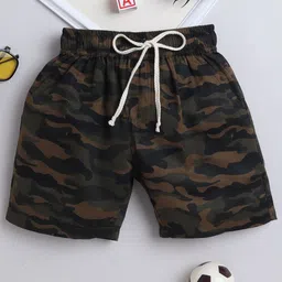 BAATCHEET Unisex Kids Camouflage Printed Cargo Shorts-46