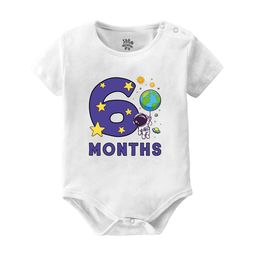 Baby Buzz Kids Printed Round Neck Short Sleeves Pure Cotton Bodysuit-image-56