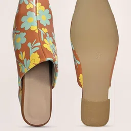Street Style Store Printed Ethnic Block Mules image 2