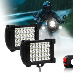4 Inch 24 LED Bar Light Bike Fog Light Off-Road Flood Beam With On/Off Switch Fog Lamp Motorbike LED (12 V, 48 W)-image-30