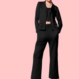 Mast & Harbour Round Neck Sleeveless Top With Trousers Co-Ords-image-53