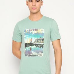 Duke Men Graphic Printed Round Neck Cotton Slim Fit T-shirt-image-37
