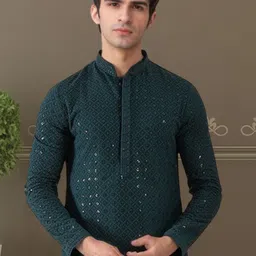 Moda Rapido Men Blended Straight Kurtas-picture-31
