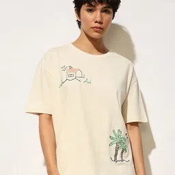 ONLY Women Printed Tropical Applique T-shirt-picture-18