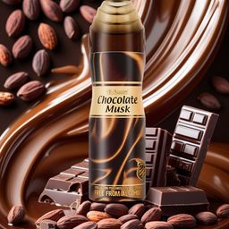 Al-Nuaim 4Pcs Chocolate Musk Long Lasting Alcohol Free Perfumed Spray - 200ml Each-picture-46