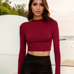 StyleCast x Revolte Women Boat Neck Tank Crop Top-picture-55