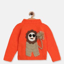 CHUTPUT Unisex Kids Cable Knit Woollen Pullover-66