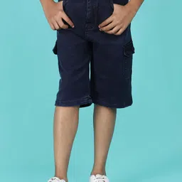 V-Mart Boys Mid Rise Denim Shorts-image-55