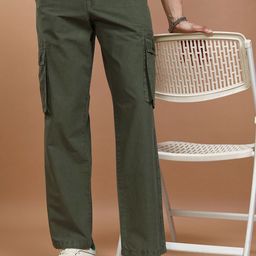 HIGHLANDER Men Overdyed Carpenter Fit Cargo Pant-image-74
