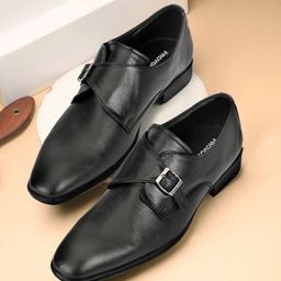 Provogue Men Leather Formal Monk Shoes-image-30