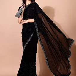 Leelavati Embellished Beads and Stones Pure Chiffon Saree-image-33