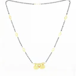 NINAMAAYRA Gold-Plated Brass Artificial Stones & Beads Mangalsutra-picture-4