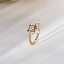 Mia by Tanishq Women 14KT Basketry Elegance Gold and Diamond Finger Ring- 1.96g-image-31