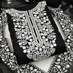 Leeza Store Unstitched Dress Material-image-97