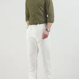 Polo Ralph Lauren Men Slim Fit Button-Down Collar Solid Cotton Casual Shirt-image-59