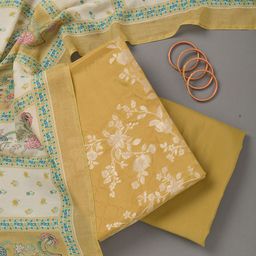 Koskii Art Silk Unstitched Dress Material-image-42