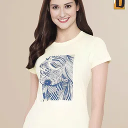 Mast & Harbour Women Typography 2 Printed Applique T-shirt-picture-10
