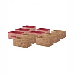 Aura Beige Set of 6 Regular Drawer Organiser Organisers-56