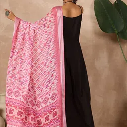InWeave Shoulder Straps A-Line Kurta With Palazzos & Dupatta image 3