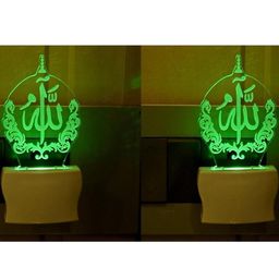 SOMIL Set of 2 Green Glass Cylinder Wall Lamps-image-98
