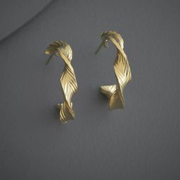 Kushal's Fashion Jewellery Gold-Plated Half Hoop Earrings-57