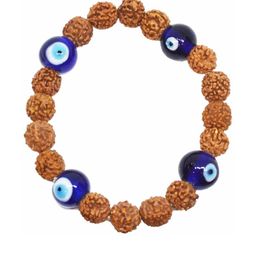 Divine souvenirs Unisex Rudraksha Elasticated Bracelet-46