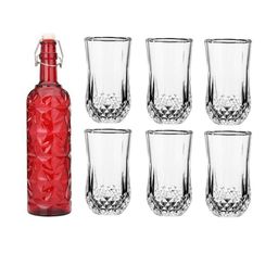 SOMIL Red Glass Airtight Can Bottle-image-34