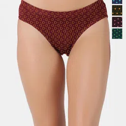 HAP Pack Of 5 Printed Cotton Hipster BriefsPrint__Panty_$P_S-image-13
