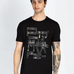 Status Quo Men Typography Printed Round Neck Cotton T-shirt-image-18