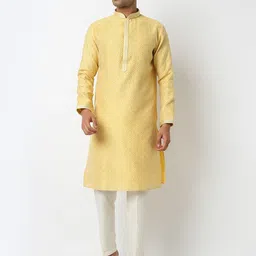 Ethnicity Men Bandhani Printed Regular Kurta with Pyjamas-14