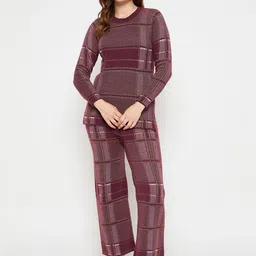 CREATIVE LINE Checked Top With Trousers Co-Ords-picture-51
