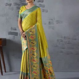 Anouk Woven Design Zari Paithani Saree-picture-55