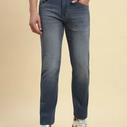 Cantabil Men Jean Regular Fit Mid-Rise Heavy Fade Jeans-image-34