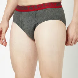 T.T. Men Pack Of 2 100% Combed Cotton Front Open Basic Briefs image 2