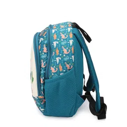 QIPS Boys Navy Blue & Off White Graphic Backpack image 4