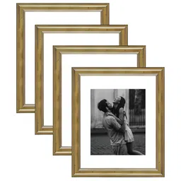 Art Street Gold-Toned & White Wood Wall Photo Frames (Pack of 4)-picture-40