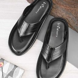 WAINERS Men Leather Slip-On Comfort Sandals-image-77