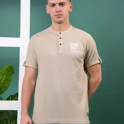 COBB Typography Printed Round Neck Cotton T-shirt-image-92