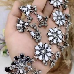 Oxidised Pack of 1 Silver Jewellery Set-image-98