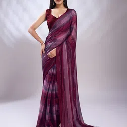 Rekha Maniyar Woven Design Ready to Wear Leheriya Saree-image-67