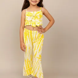 BAESD Girls Dyed Shoulder Straps Top With Trousers-image-43