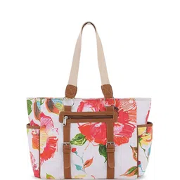 Anouk Printed Shopper Shoulder Bag with Bow Detail-15
