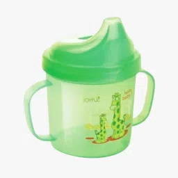 Hello Baby Plastic Sipper Cup with Double Handle green-23